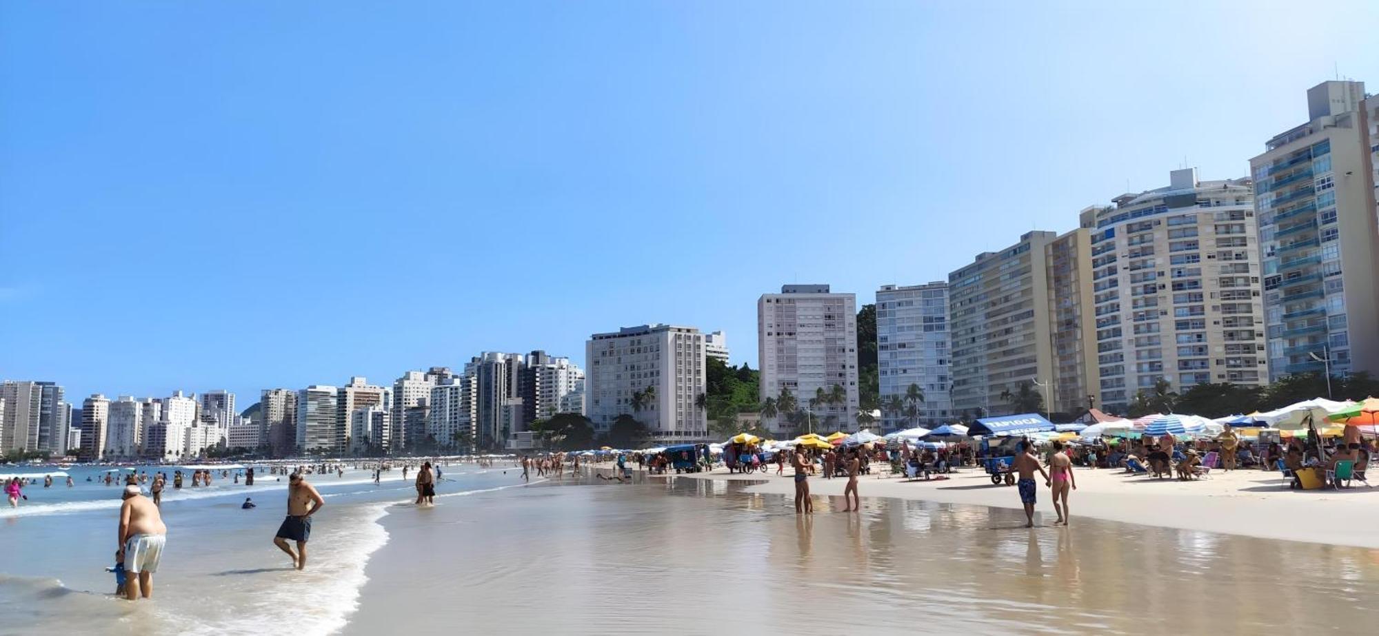 Apartamento Dulce Pitangueiras Guaruja Com Varanda Buitenkant foto